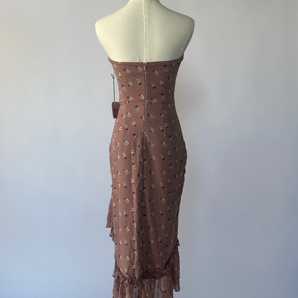 Superdown Midi Cutout Dress Floral XS - Picture 4 of 5